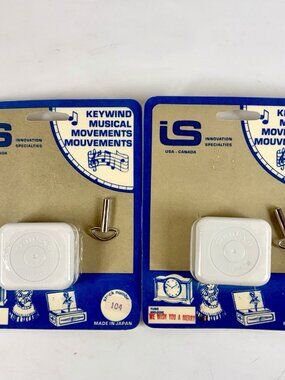 Sankyo Keywind Musical Movement Music Box Lot Silent Night Merry Christmas NEW